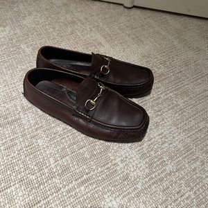 Gucci Chocolate Brown Driver Loafers